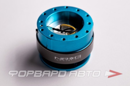 Купить Адаптер для рулевого колеса быстросъемный Quick Release Gen 2.0 - New Blue Body / Black Carbon Fiber Ring NRG SRK-200NB