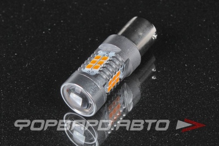 Купить Лампа светодиодная 12V PY21W без смещения 1156 желтая SARITI 4G21-1156FW-16W(BAU15S)