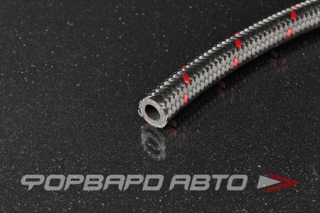 Купить Шланг AN6 высокого давления армированный нейлоновый с красной полосой (внутренний D = 8,7 мм) AB88 