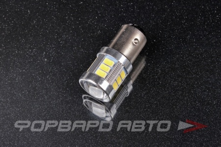 Купить Лампа светодиодная 12V P21/5W S25 18 SMD диода BAY15d 2-конт Белая SKYWAY S08201317