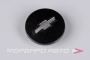 Колпачок ступицы для литых дисков Chevrolet, D47/59мм, h9,5-14 мм Black/silver <> CH-03