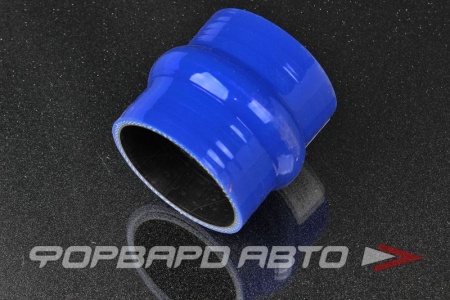 Купить Патрубок силиконовый 70 мм, демпферный, синий (уценка) MELCO 