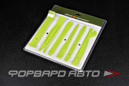 Купить Съемник пистонов обшивки дверей 6 предметов (пластик) набор ДЕЛО ТЕХНИКИ 825906