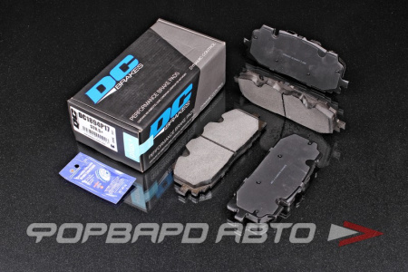 Колодки тормозные AUDI A4 B9 RS4; A5 F53; Q5 FYB; Q7 4MB; Akebono, передние, серия STR.S+ DC BRAKES DC1894P17