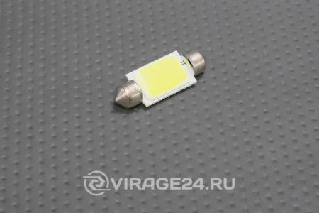 Купить Лампа светодиодная 24V SV8.5*39mm. 1SMD, силикон покрытие, белая Китай 