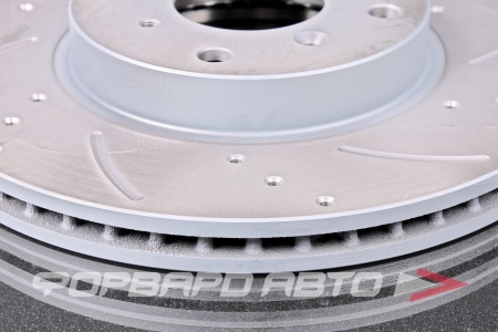 Купить Диск тормозной перфорированный вентилируемый правый G-BRAKE GFR-02253R