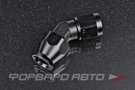 Купить Фитинг AN6 45° под тефлоновый шланг PTFE, усиленный (короткий) AB88 