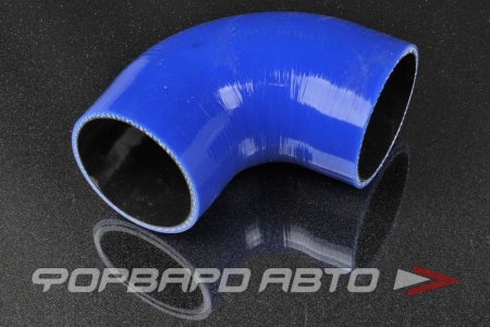 Купить Патрубок силиконовый 80 мм, 90°, синий (уценка) MELCO 