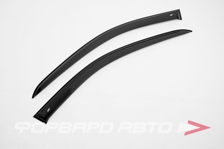 Купить Ветровики перед Lada Largus 2012 2-х дв, черные COBRA TUNING V0029/В0029