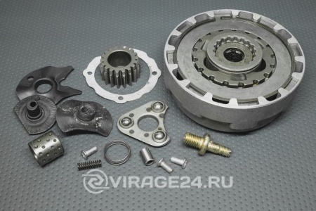 Купить Сцепление в сборе Alpha,Storm Indigo WM,50-110 сc(полуавтомат)(корзина сцеп+толкатель+рычаг сцеп.) с  