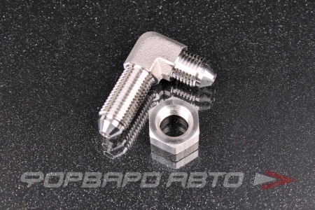 Купить Фитинг AN3 90° проходной, нержавеющая сталь, с гайкой  HF-910-3