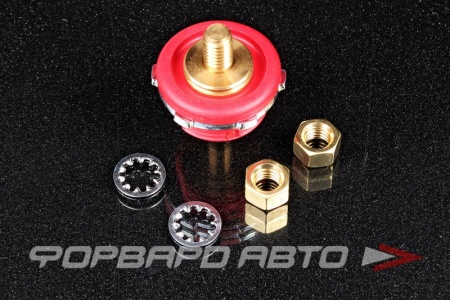 Купить Клемма проходная Cole Hersee 9,5мм 250A, красная  