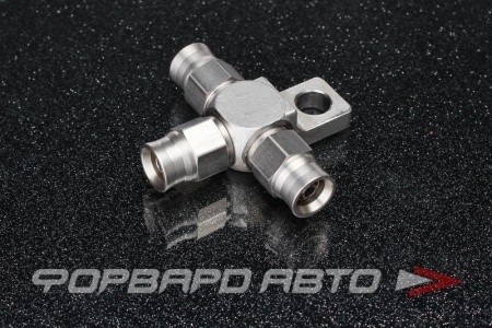 Купить Фитинг AN3 тройник, под тефлоновый шланг PTFE, ухо для крепления AUTOBAHN88 