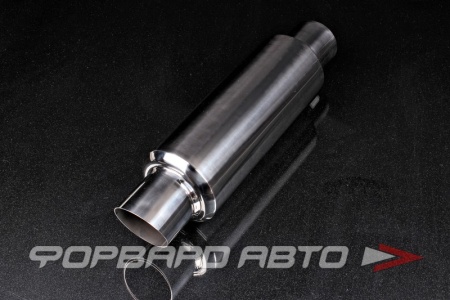 Купить Глушитель Вход = 70 мм Выход = 80 мм Длина = 470 мм D = 100 мм TORINO AUTO HJ-A114-76