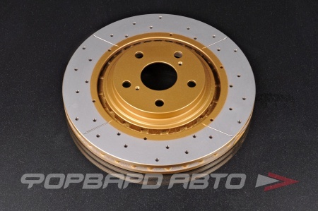 Купить Диск тормозной передний TOYOTA HIGHLANDER 2010-2014, LEXUS RX270, STREET SERIES X GOLD 328*28мм DBA 2748X