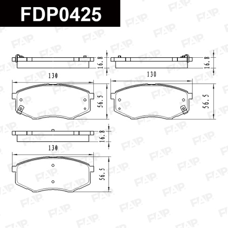 Купить Колодки тормозные FAP FDP0425