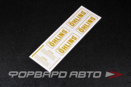 Купить Наклейка "OHLINS", желтая MELCO 