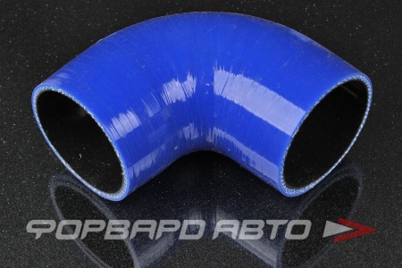 Купить Патрубок силиконовый 70 мм, 90°, синий (уценка) MELCO 