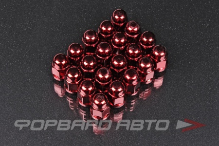 Купить Гайки колесные 12*1,5*35 20шт ключ 19 красные Save Car N087_12x1.5_Red