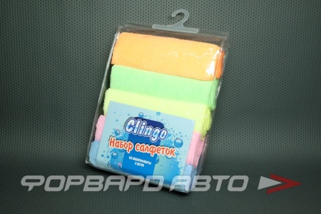 Купить Салфетка микрофибра 35*30см универсальная (5шт) CLINGO CLS-03