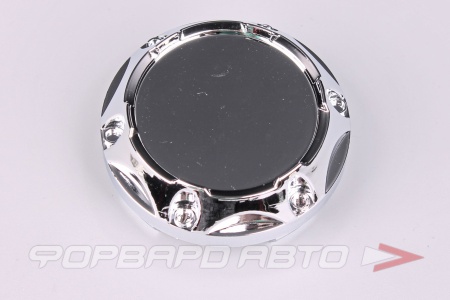 Купить Колпачок ступицы для литых дисков D58/64мм, хром с буртом+6 декоративных гаек US-11 <> US-11