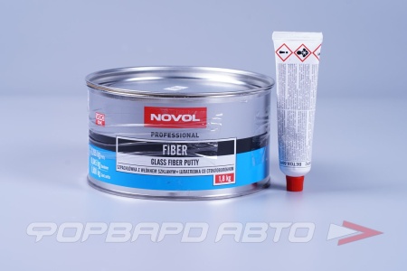 Купить Шпатлевка "FIBER" п/э со стеклянным волокном для небольших поверхностей, 1,8 кг. NOVOL 1225