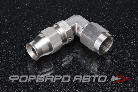 Купить Фитинг AN4 - AN4 90°, под тефлоновый шланг PTFE, нержавеющая сталь AUTOBAHN88 