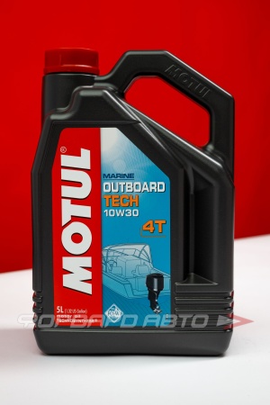 Купить Масло моторное 10W30 5л, 4T OUTBOARD TECH MOTUL 106447