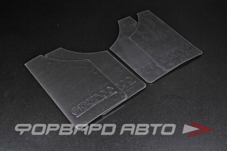 Купить Брызговики универсальные, малые, черные, 4шт. SPARCO STYLE 0019