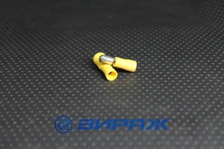 Купить Разъем штекерный изолированный ( папа ) 6,0*4 КВТ РШИ-П  6-4