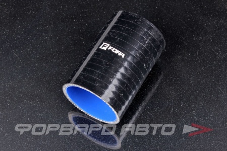 Купить Патрубок силиконовый 60 мм, L=100 мм, 4 слоя армировки, чёрный FORA ASHU01-60-STR