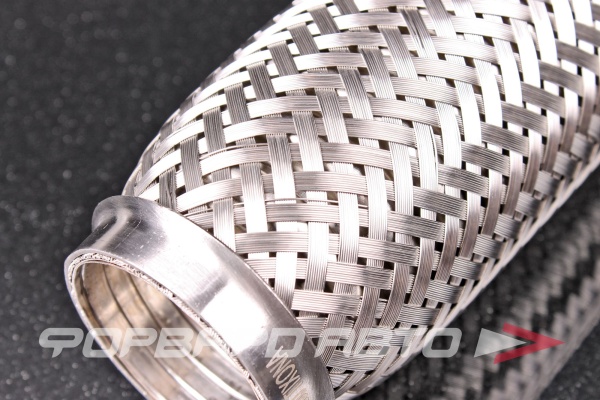 Гофра глушителя 45*280, (Interlock) трехслойная (AISI 304) TIXONA P45280