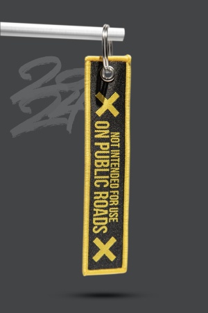 Купить Брелок текстильный "GOCHA31 - X ON PUBLIC ROADS X " (ремувка) ФОРВАРД АВТО 