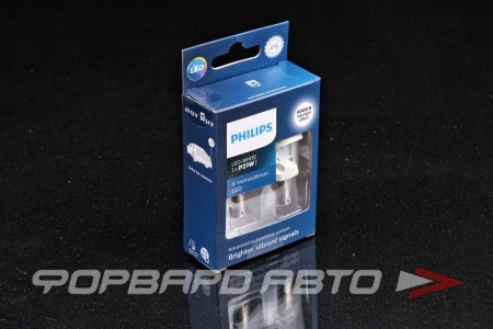 Купить Лампа светодиодная 12-24V P21W (BA15s) WHITE PHILIPS 11498XUWX2