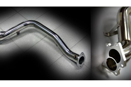 Купить Труба приемная (Downpipe) SUBARU IMPREZA STI GDB Twin-Scroll 76мм KAKUMEI IM-CDP-02