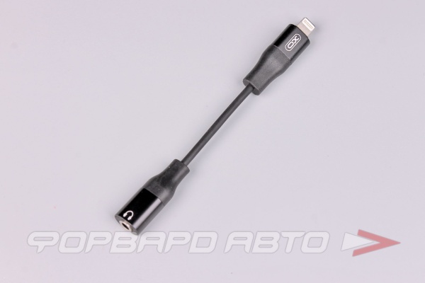 Кабель AUX lightning-3.5мм 1м Аудиосоединитель, черный XO NB181A