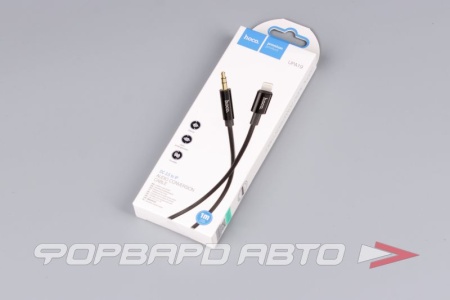 Купить Кабель AUX iPhone (lightning)-3,5мм, 1м  Аудиосоединитель HOCO UPA19