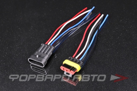 Купить Разъем 4 провода герметичный гнездовой + штыревой МАЯК МРГ-001-4-1,5