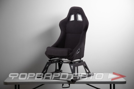 Купить Сиденье спортивное - нерегулируемое "ковш" + салазки, черное, ткань <> JBR1028 Black