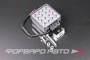 Фара светодиодная OFF ROAD 107*107(126)*50мм квадратная 12V/24V 48W 6000K  16 диодов SPOT FLASH SKYWAY S07201134