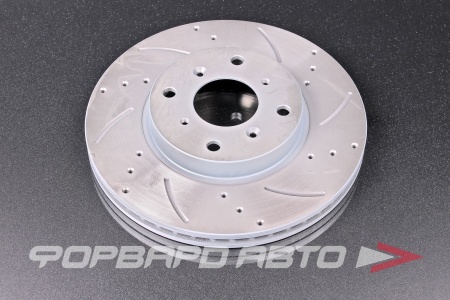 Купить Диск тормозной перфорированный вентилируемый правый G-BRAKE GFR-02253R