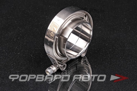 Купить Хомут V-Band 57 мм (2,25") + 2 фланца из нержавеющей стали (SS304) EuroEx 221057