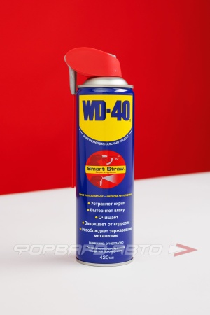 Купить Смазка проникающая WD40, 420мл (с дозатором) WATER DISPLACEMENT WD0002/2