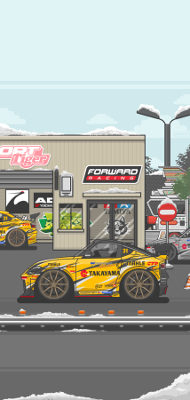 Купить Постер "FWD RACING GARAGE" ФОРВАРД АВТО 