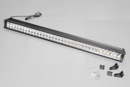 Купить Фара светодиодная 432W (3W*144), 9-32V, 6500K, 28080Lm, Размер: Lфара=955, Lкрепёж=1050, H=65, h=90, P=3,9кг, Комбинированный свет FHE-technology HT-01 432W combo (ETI)