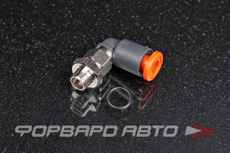 Купить Фитинг угловой 26мм для форсунки водометанольной системы, под шланг 4мм AQUAMIST 806-388