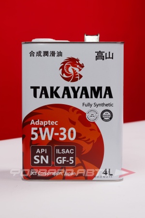 Купить Масло моторное 5W30 4л, ADAPTEC SN/SP GF-5/ GF-6A металл (с) TAKAYAMA 6056131