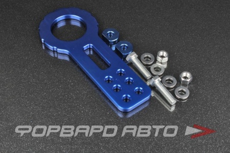 Купить Крюк буксировочный универсальный синий прямой AUTOBAHN88 