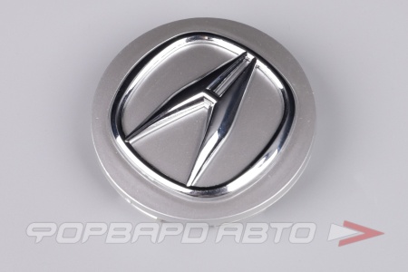 Купить Колпачок ступицы для литых дисков ACURA D64/68мм, Silver+3D хром лого <> AR-01