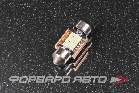 Купить Лампа светодиодная 12V T11 C5W, 15 SMD, 31мм, белая SKYWAY S08201485